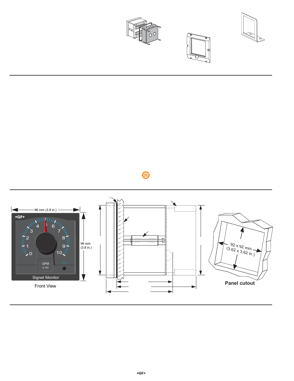 Parts and accessories, Specifi cations, Maintenance | GF Signet 5090 Sensor-Powered ProPoint Flow Monitor User Manual | Page 2 / 4