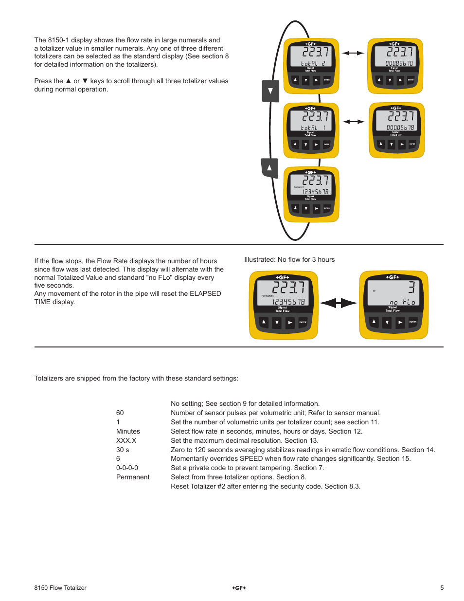 GF Signet 8150 Battery-Powered Flow Totalizer User Manual | Page 5 / 20