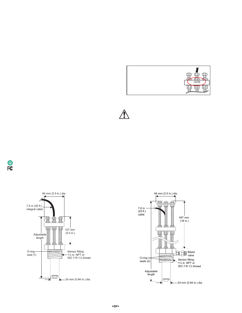 Specifi cations | GF Signet 2540 Stainless Steel High Performance Flow Sensor User Manual | Page 10 / 12