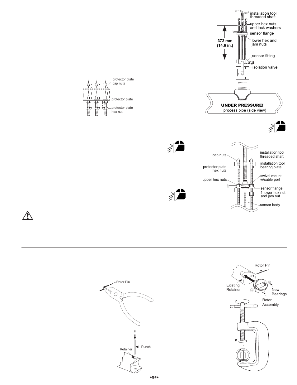 Maintenance, Hot-tap sensor removal | GF Signet 2540 Stainless Steel High Performance Flow Sensor User Manual | Page 7 / 12