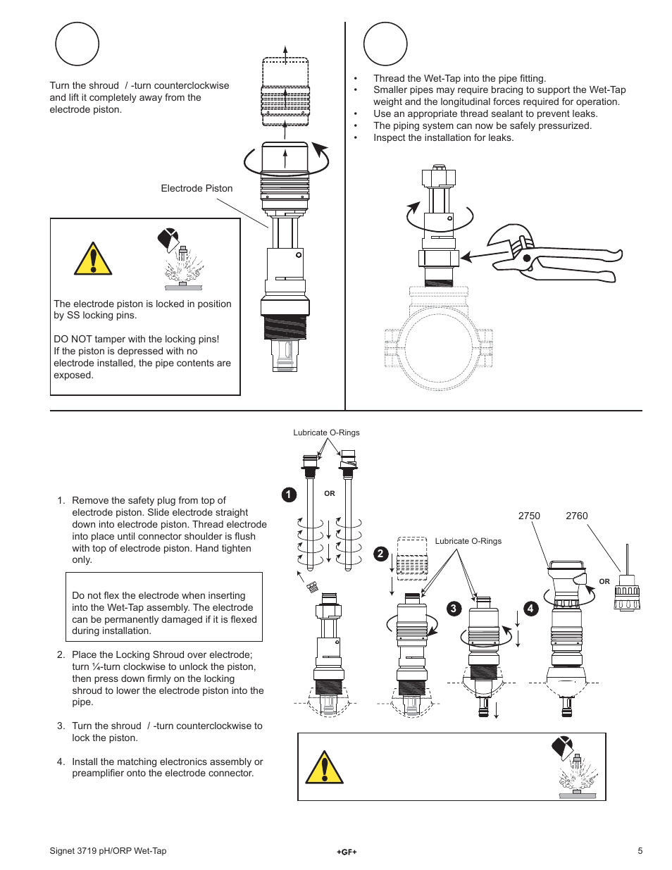 GF Signet 3719 pH_ORP Wet-Tap User Manual | Page 5 / 8