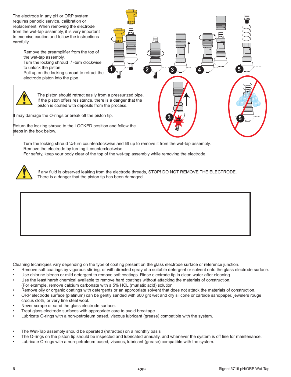 GF Signet 3719 pH_ORP Wet-Tap User Manual | Page 6 / 8