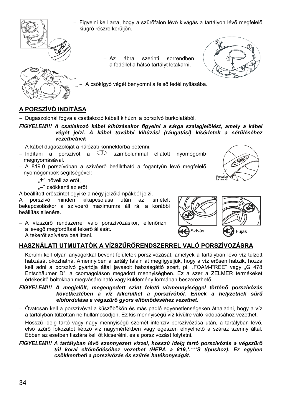 ZELMER 819 User Manual | Page 34 / 84