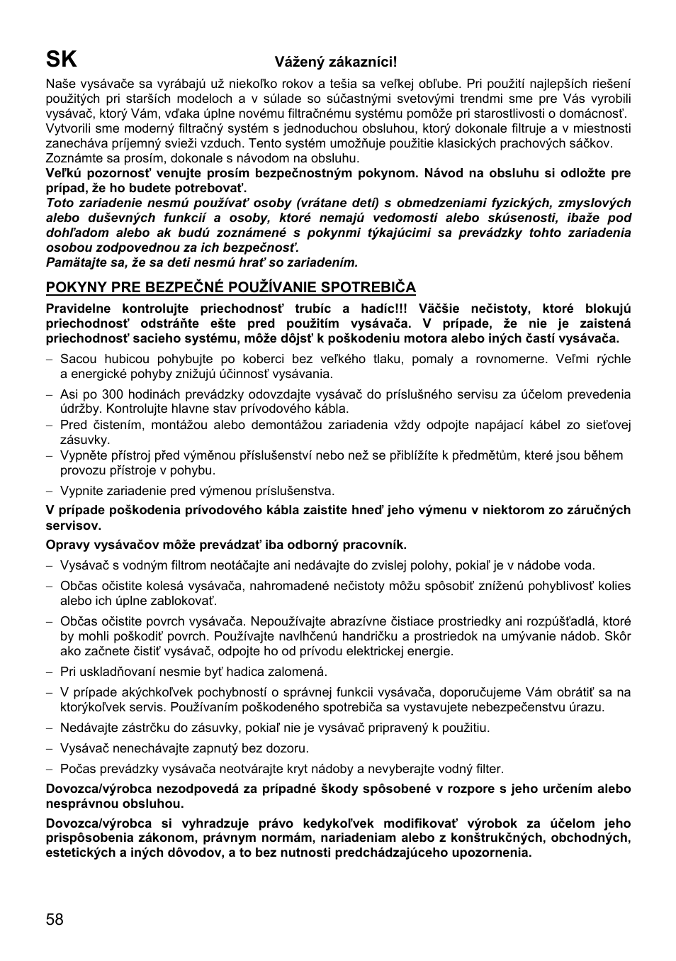 ZELMER 819 User Manual | Page 58 / 84