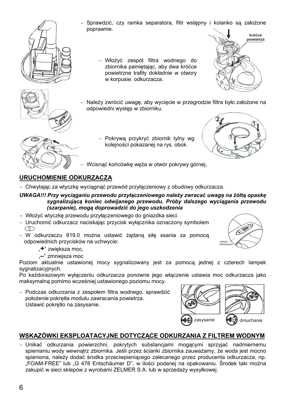 ZELMER 819 User Manual | Page 6 / 84