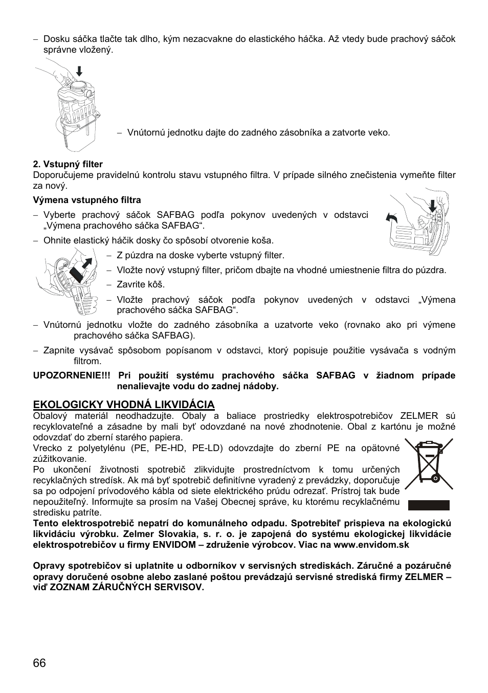 ZELMER 819 User Manual | Page 66 / 84