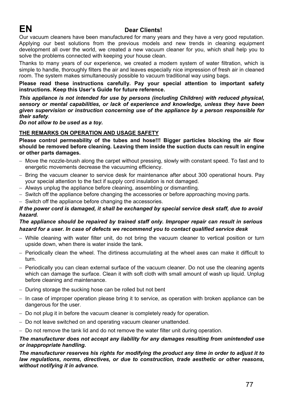 ZELMER 819 User Manual | Page 77 / 84