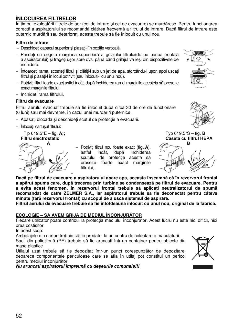 ZELMER 619 User Manual | Page 52 / 92