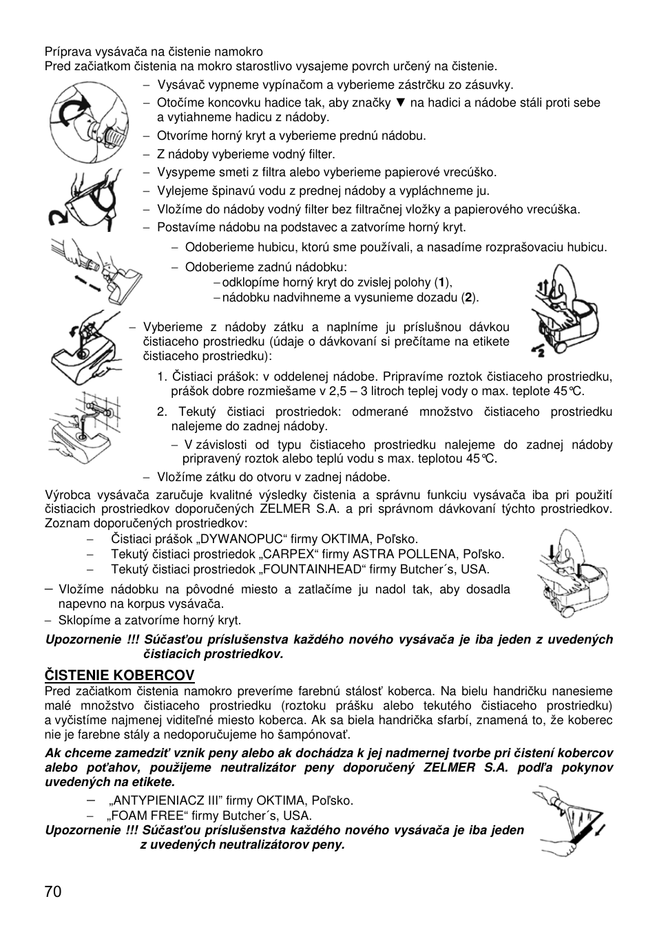 ZELMER 619 User Manual | Page 70 / 92