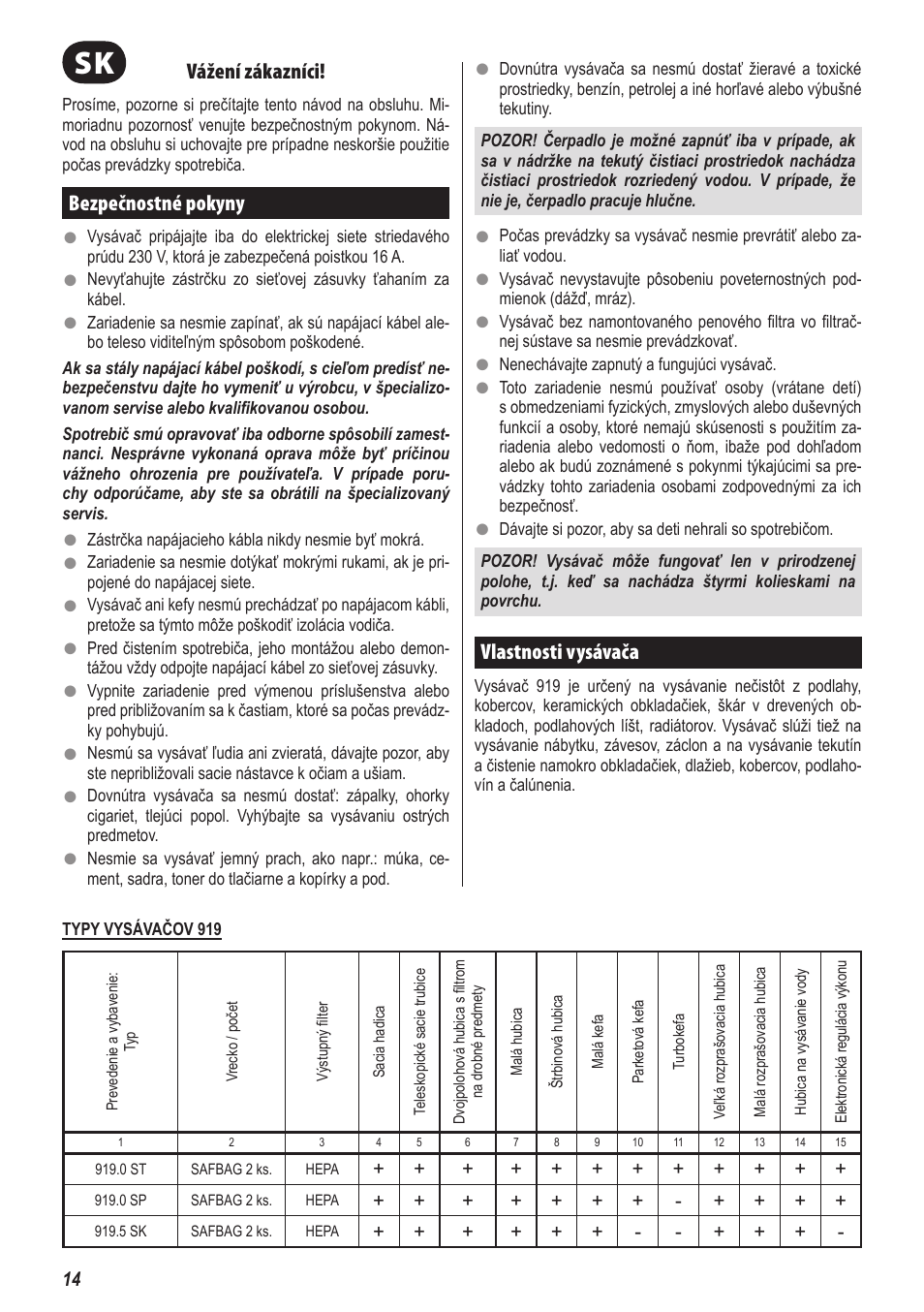 ZELMER 919 User Manual | Page 10 / 64
