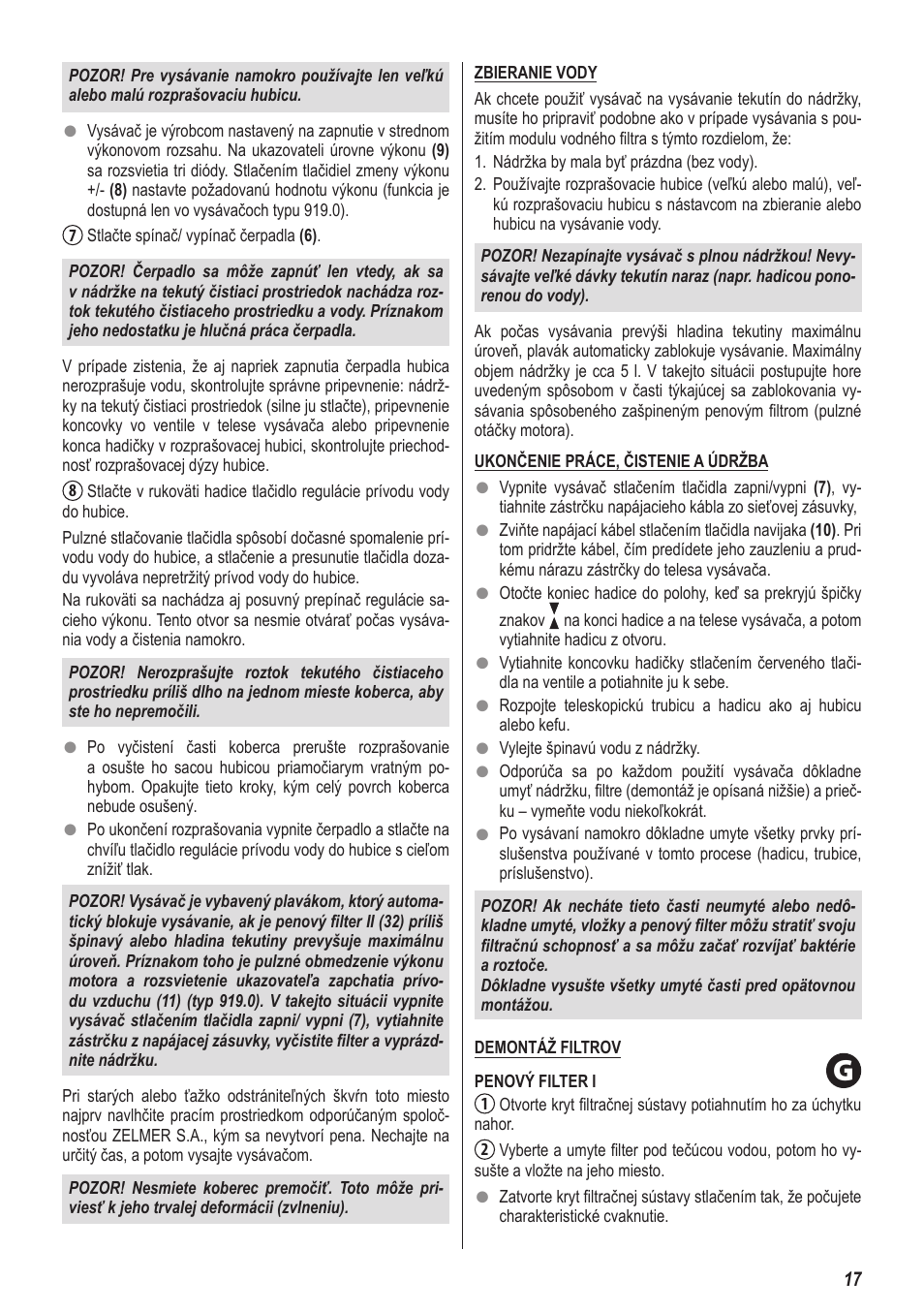 ZELMER 919 User Manual | Page 13 / 64