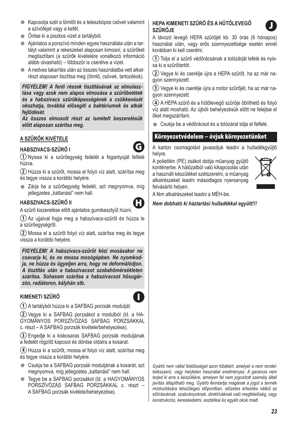 Hi j g | ZELMER 919 User Manual | Page 19 / 64