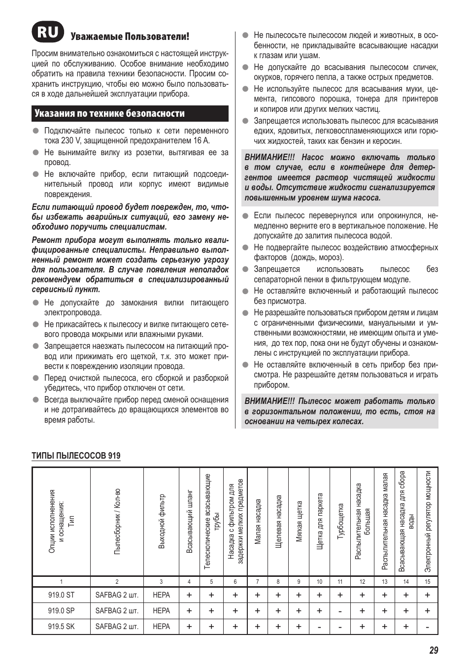 ZELMER 919 User Manual | Page 25 / 64
