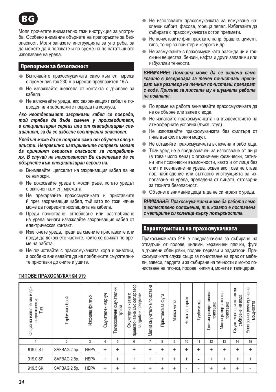 ZELMER 919 User Manual | Page 30 / 64