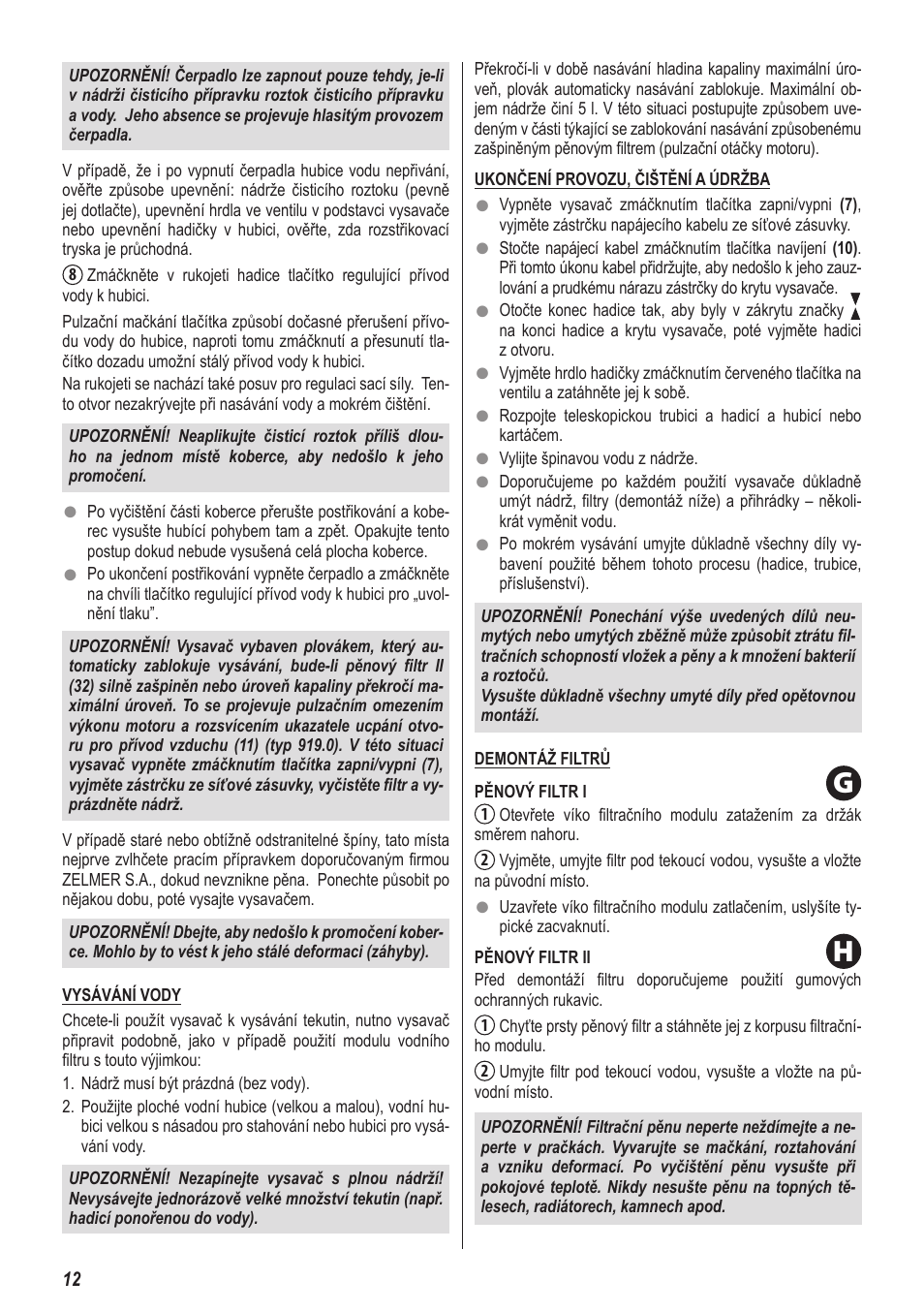 ZELMER 919 User Manual | Page 8 / 64