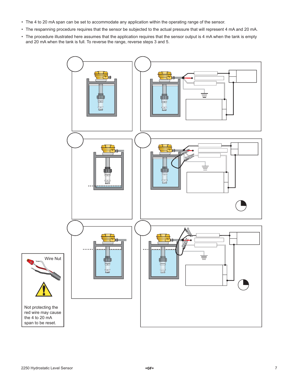 GF Signet 2250 Hydrostatic Level Sensor User Manual | Page 7 / 8