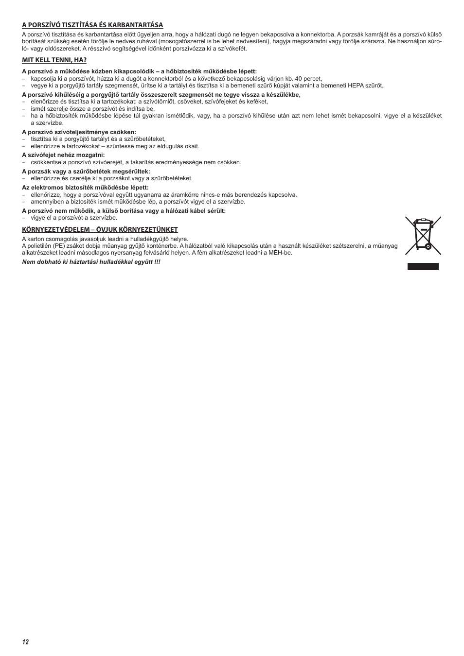ZELMER 01Z10 User Manual | Page 12 / 28