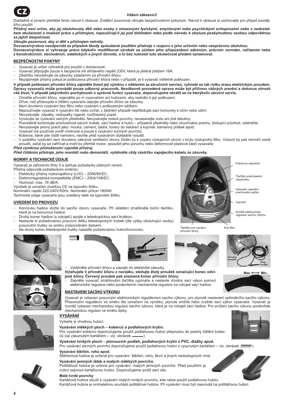 ZELMER 01Z10 User Manual | Page 4 / 28