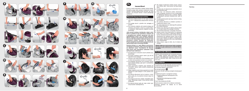 Ce h j | ZELMER 829 User Manual | Page 2 / 67