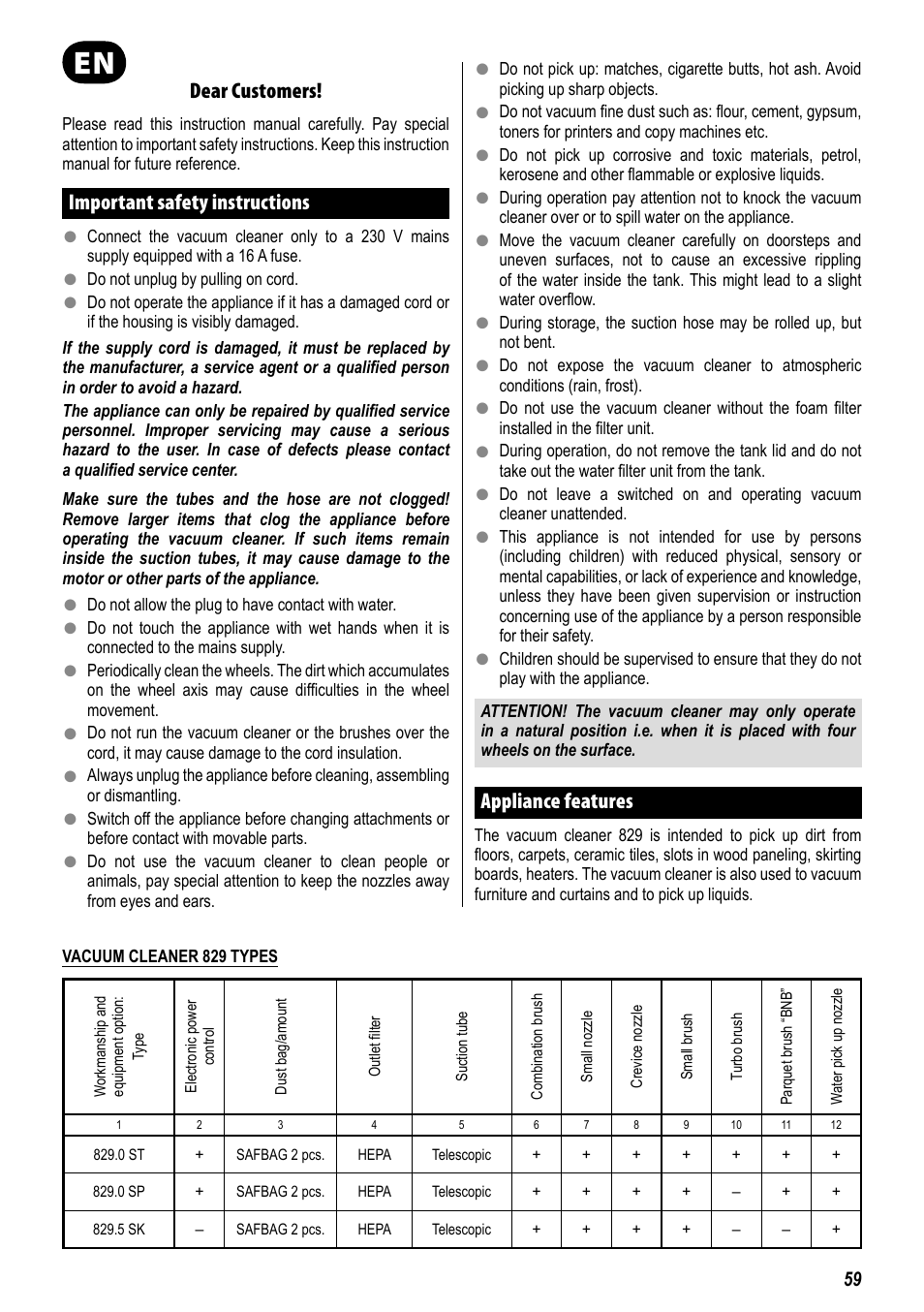 ZELMER 829 User Manual | Page 56 / 67