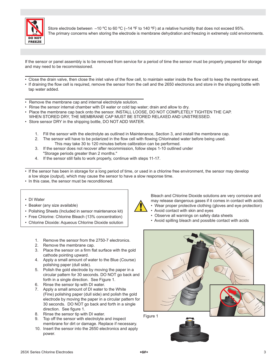 GF Signet 2630 Amperometric Chlorine Electrode User Manual | Page 3 / 8