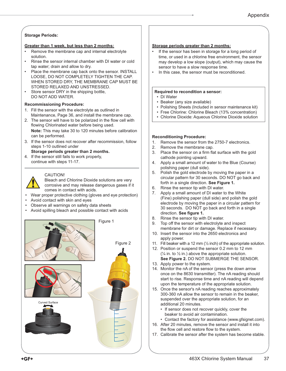 GF Signet 4632 Chlorine Dioxide Analyzer System User Manual | Page 37 / 48