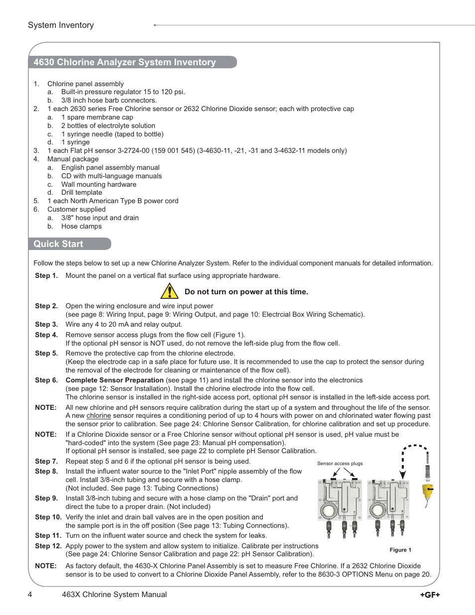 GF Signet 4632 Chlorine Dioxide Analyzer System User Manual | Page 4 / 48