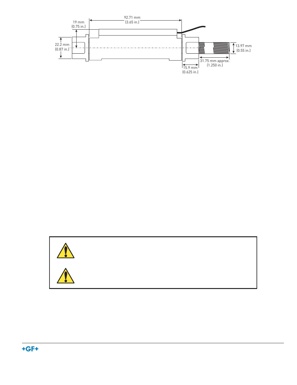Ordering information, Specifi cations, Dimensions | GF Signet Signet Flow Switch User Manual | Page 2 / 2