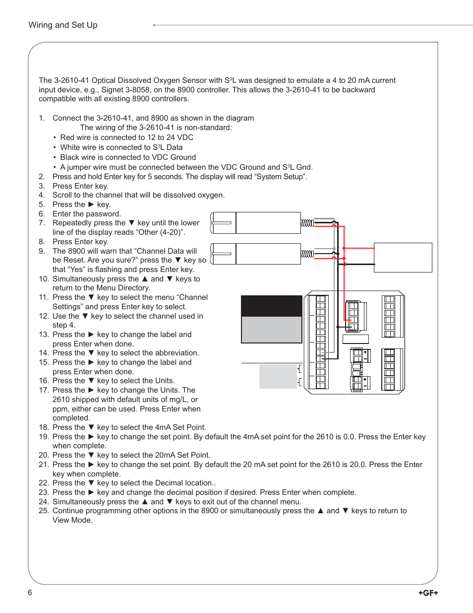 GF Signet 2610 Process Optical Dissolved Oxygen Sensor User Manual | Page 6 / 12