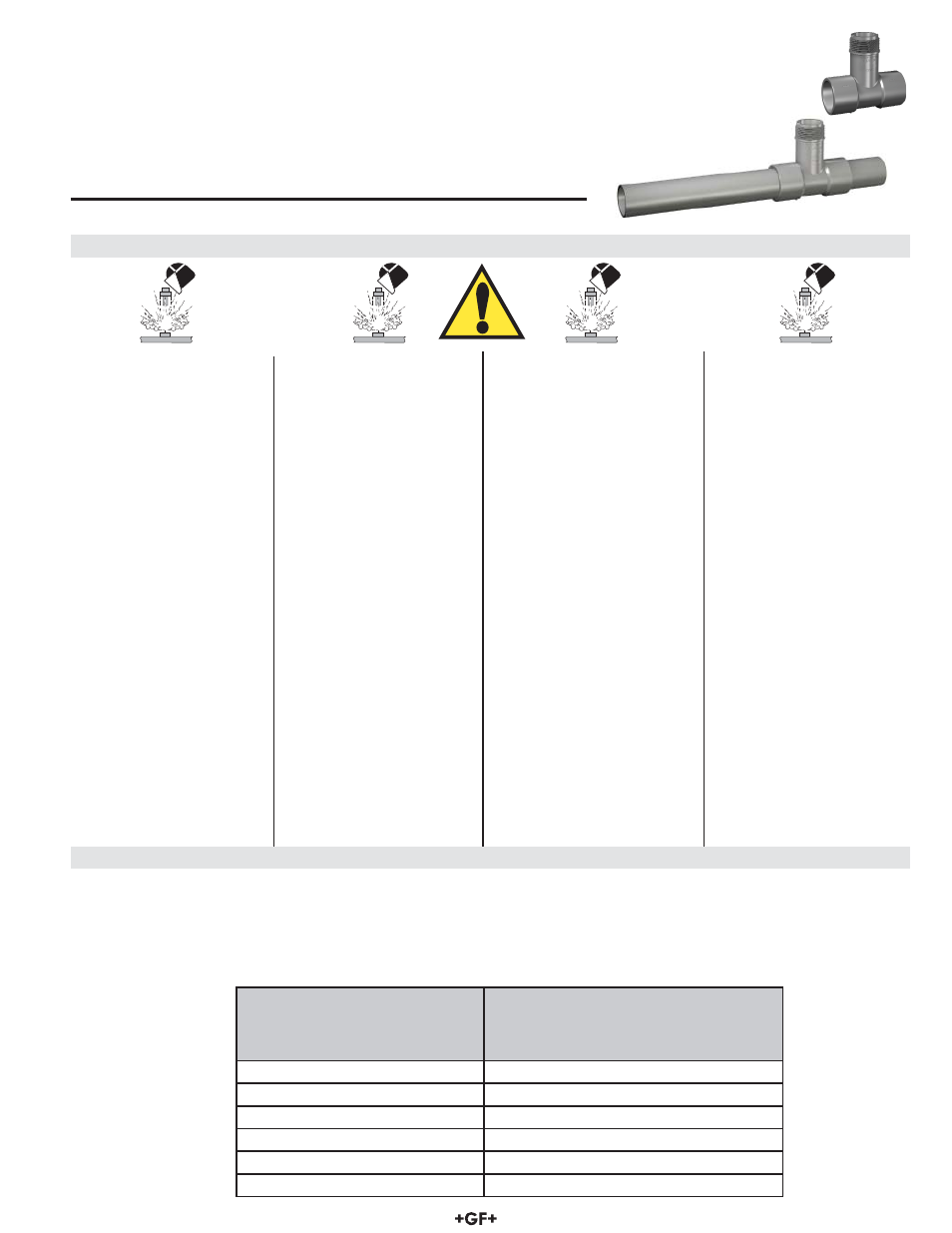 GF Signet Plastic Installation Fittings (inch) User Manual | 4 pages