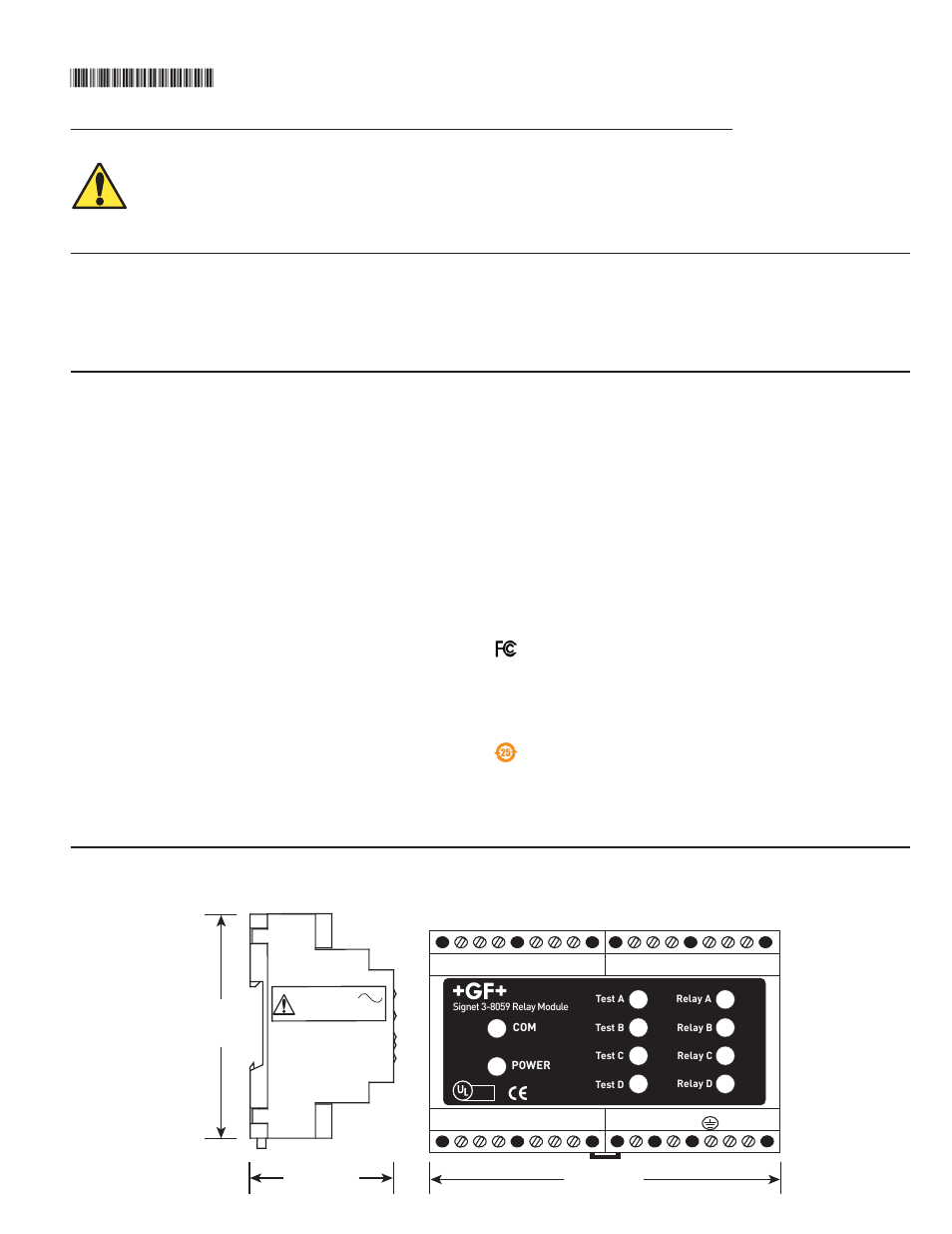 GF Signet 8059 External Relay Modules User Manual | 4 pages
