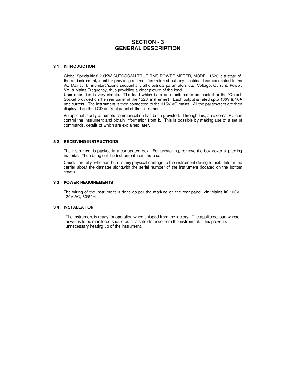 Global Specialties 1523 - Manual User Manual | Page 5 / 16