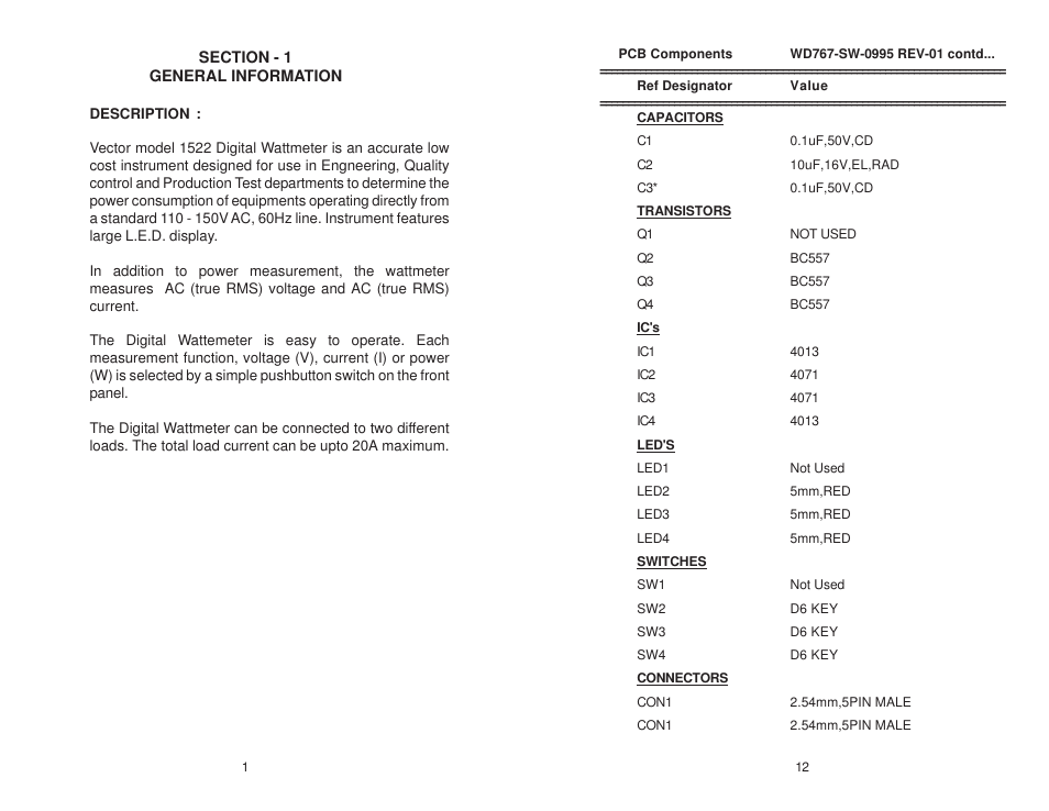 Global Specialties 1522 - Manual User Manual | Page 5 / 13