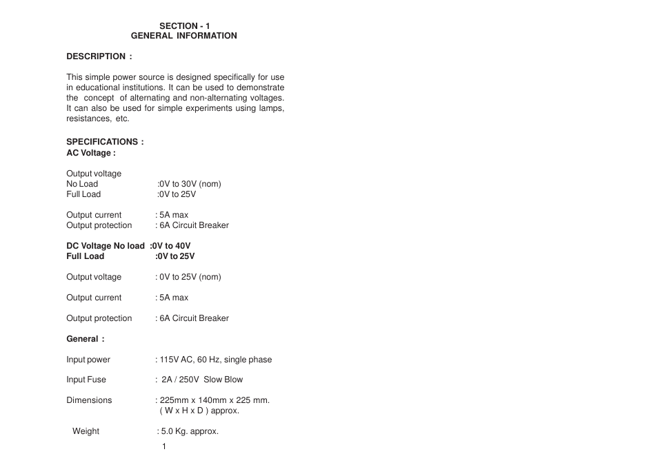 Global Specialties 1315 - Manual User Manual | Page 4 / 7