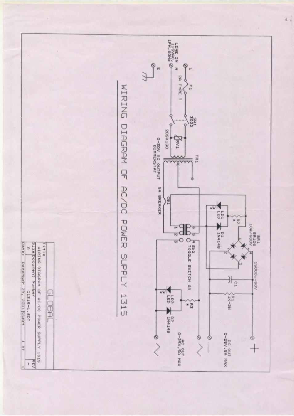 Global Specialties 1315 - Manual User Manual | Page 7 / 7