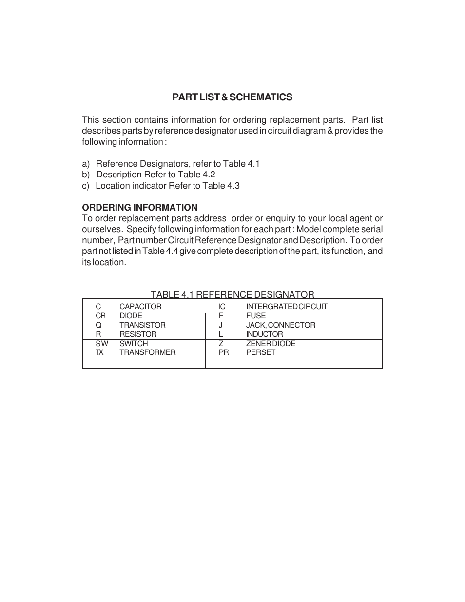 Part list & schematics | Global Specialties 1504 User Manual | Page 8 / 20