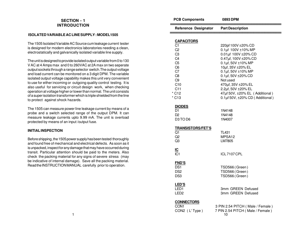 Global Specialties 1505 User Manual | Page 4 / 8