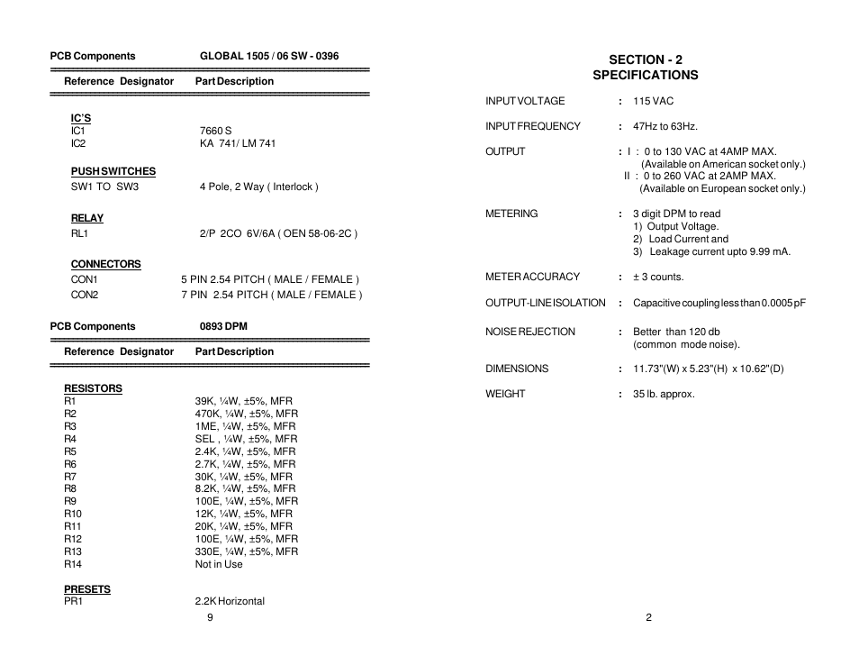 Global Specialties 1505 User Manual | Page 5 / 8