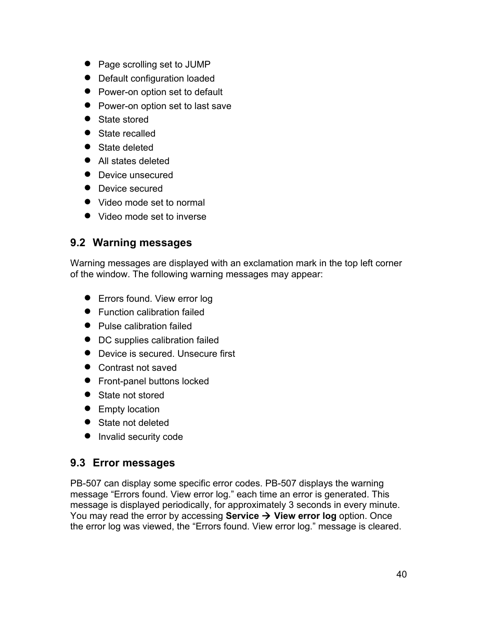 Global Specialties PB-507 - Manual User Manual | Page 40 / 44