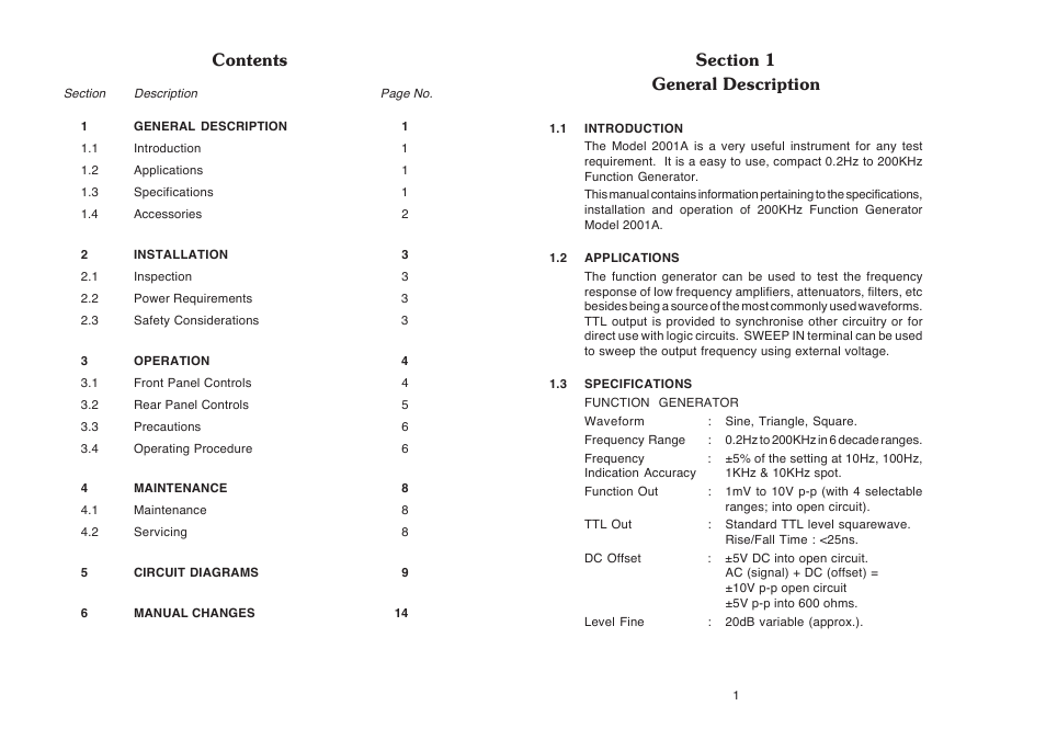 Global Specialties 2001A User Manual | Page 3 / 11