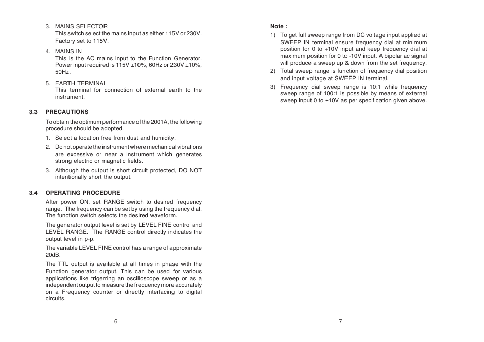 Global Specialties 2001A User Manual | Page 6 / 11