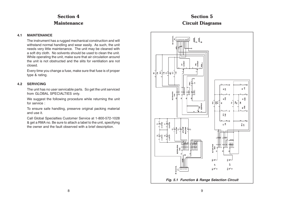 Global Specialties 2001A User Manual | Page 7 / 11