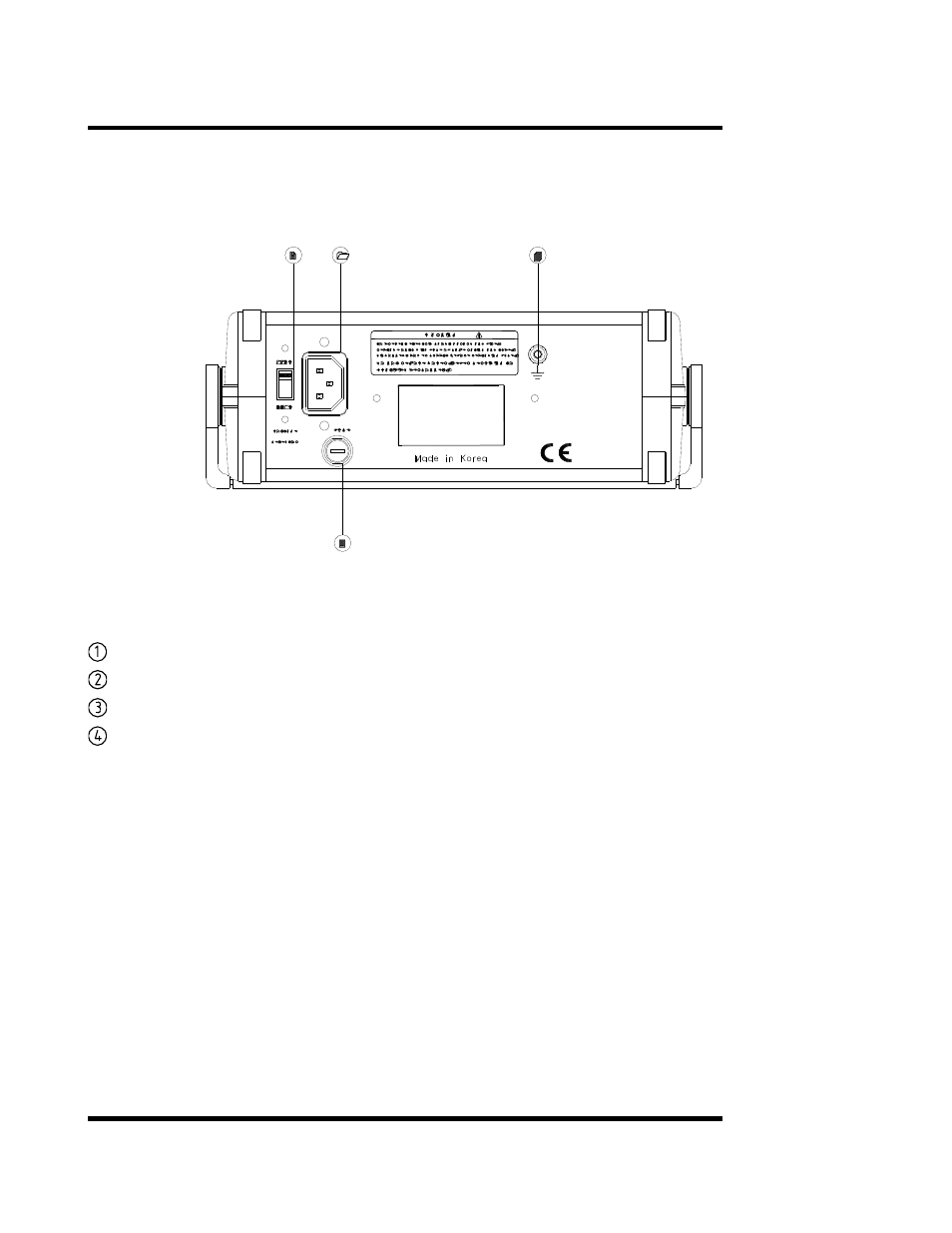 12 figure 2. rear panel, Ground terminal | Global Specialties 4005 - Manual User Manual | Page 12 / 27