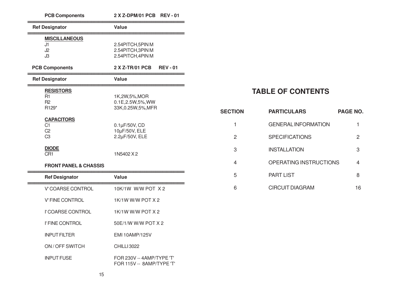 Global Specialties 1305 - Manual User Manual | Page 2 / 9