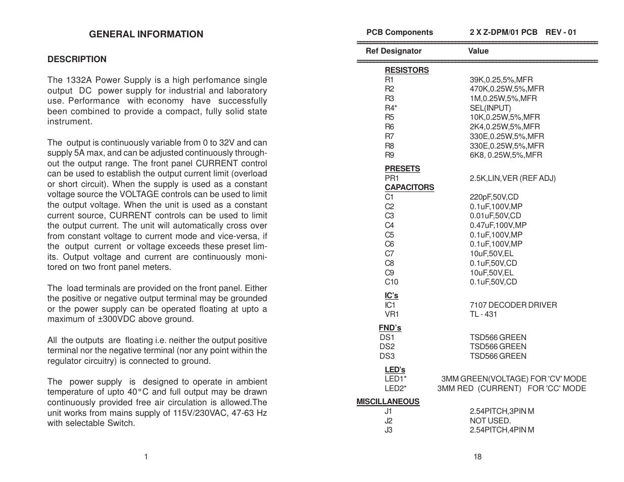Global Specialties 1332A User Manual | Page 3 / 11
