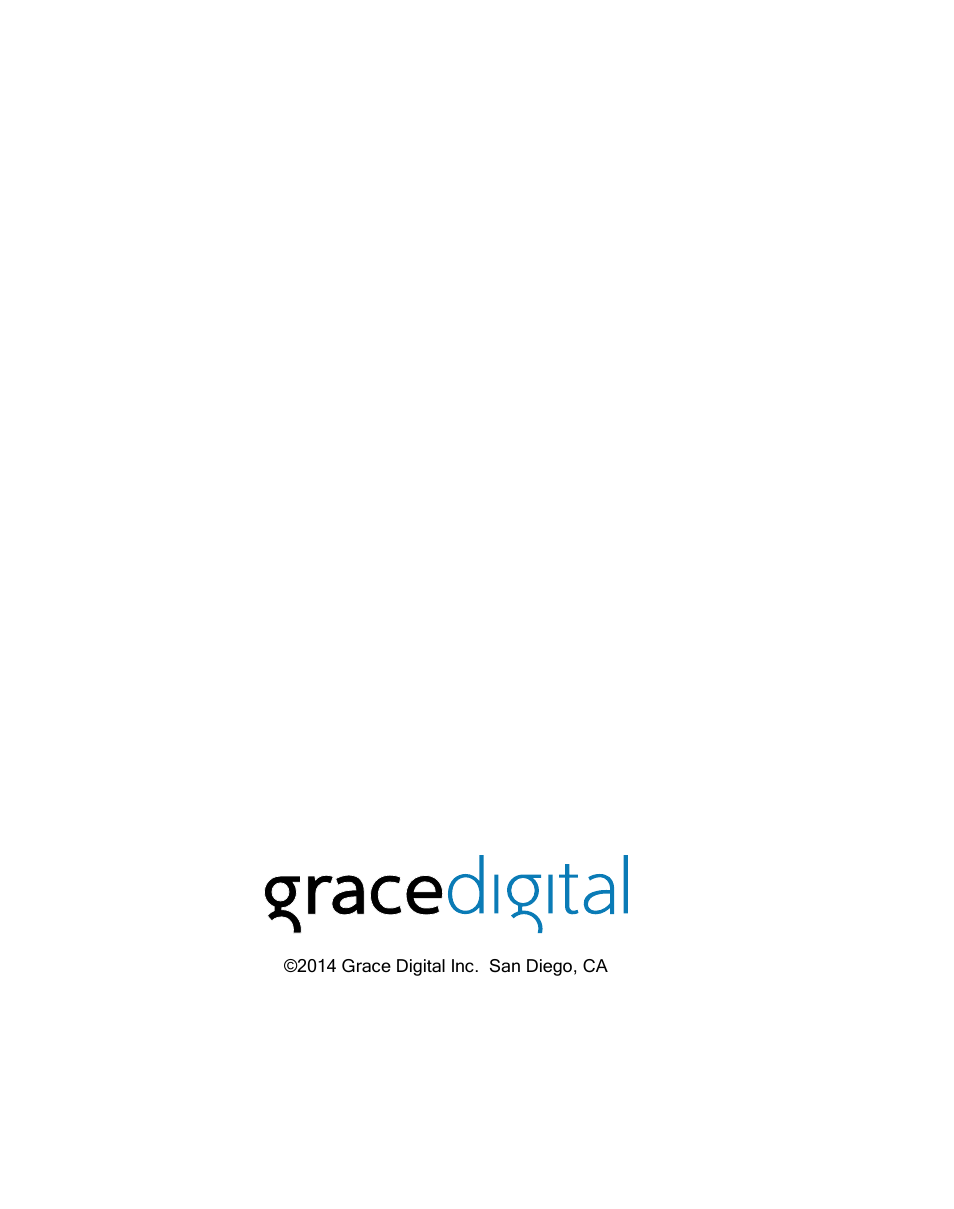 Grace Digital GDI-IRDT200 Tuner User Manual | Page 41 / 41