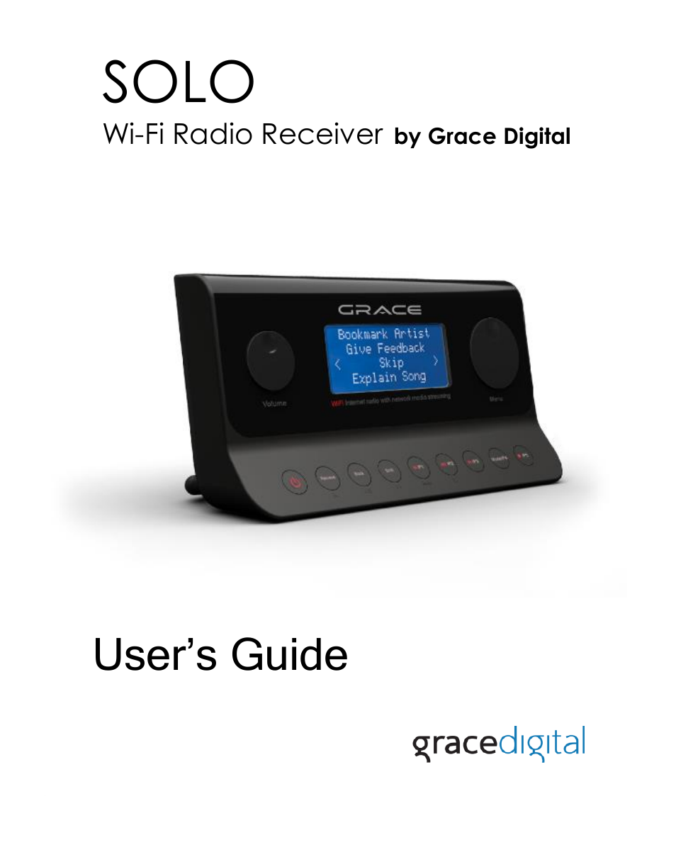 Grace Digital GDI-IRA500 Solo User Manual | 47 pages