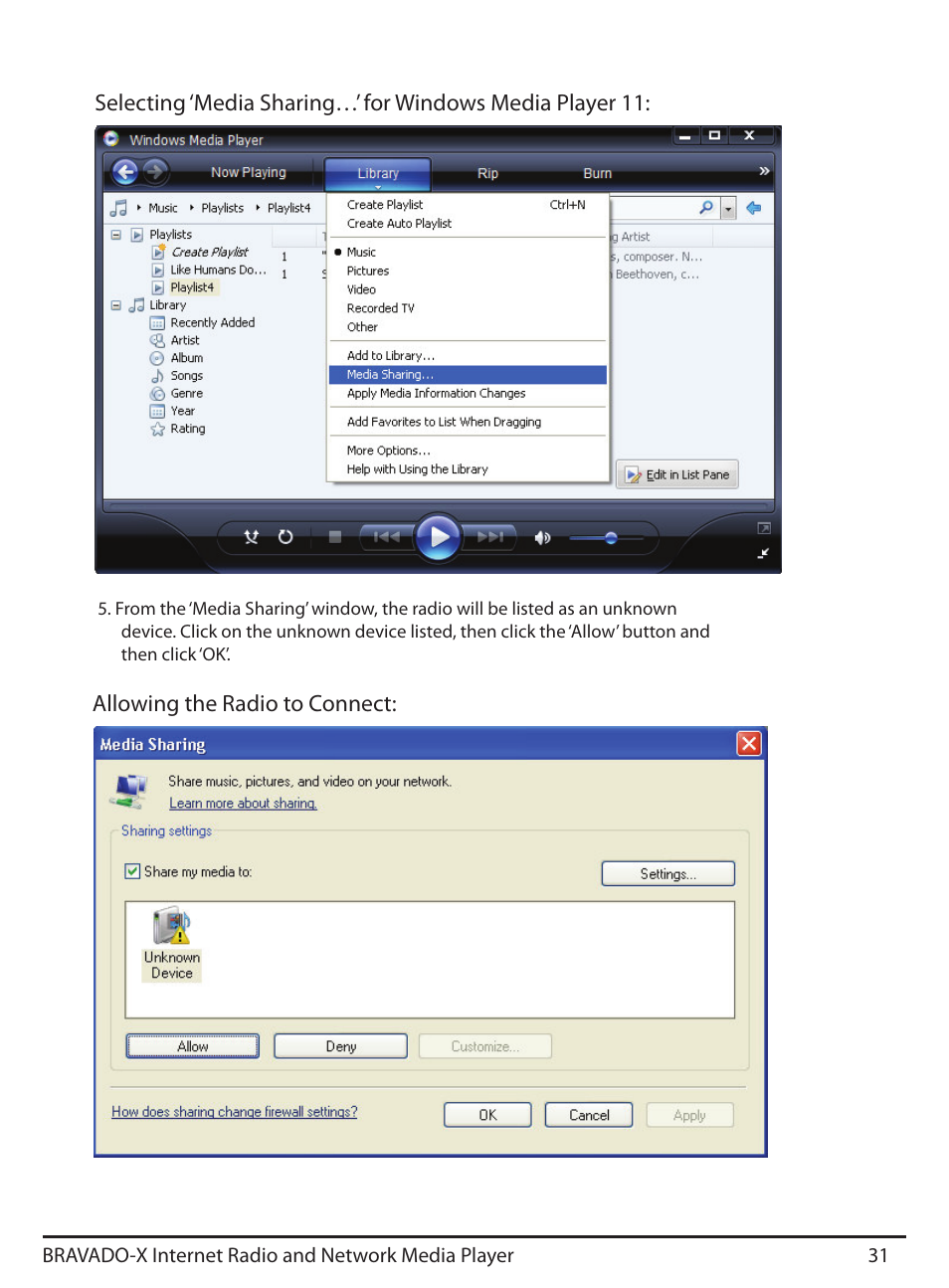 Grace Digital GDI-IRD4500 Bravado X User Manual | Page 31 / 46