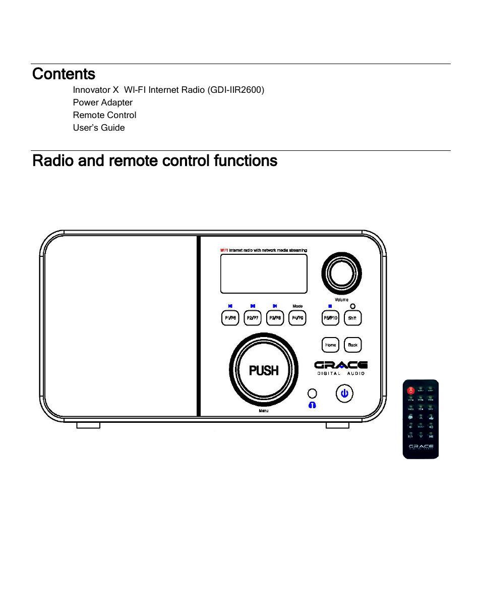 Grace Digital GDI-IR2600 Innovator X User Manual | Page 9 / 52