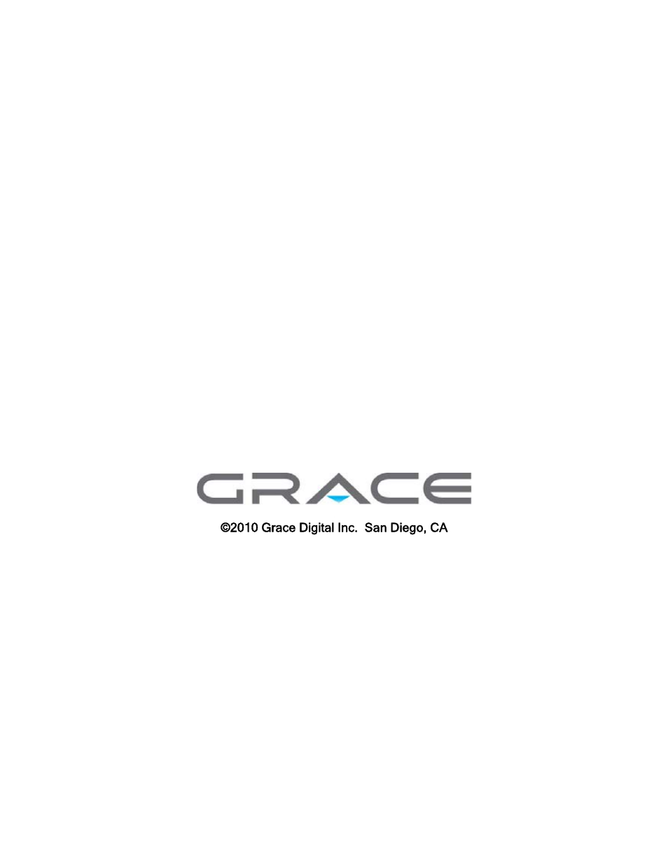 Grace Digital GDI-IRD4000 Allegro User Manual | Page 48 / 48